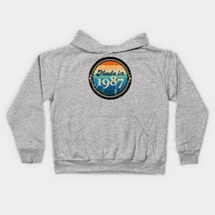 Retro Vintage Made In 1987 Kids Hoodie